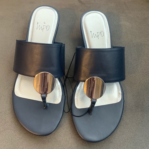 impo navy blue sandals